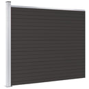 vidaXL fekete WPC kerítéspanel 175 x 146 cm