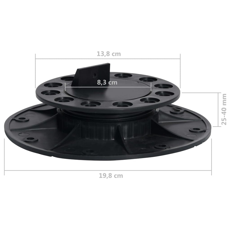 vidaXL 10 db állítható láb deszkázathoz 25-40 mm