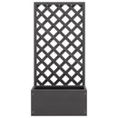 vidaXL WPC rácsos ültetőláda 65 x 30 x 135 cm