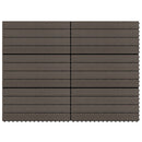 vidaXL 6 db sötétbarna WPC teraszburkoló lap 60 x 30 cm 1,08 m²