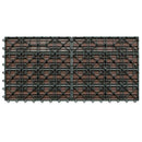 vidaXL Faszegély járólap 6 pcs Barna 60 x 30 cm WPC