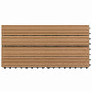 vidaXL Faszegély járólap 6 pcs Barna 60 x 30 cm WPC