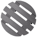 vidaXL 2 db szürke WPC görgős virágtartó Ø30 x 7,5 cm