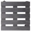 vidaXL 2 db szürke WPC görgős virágtartó 30 x 30 x 7,5 cm
