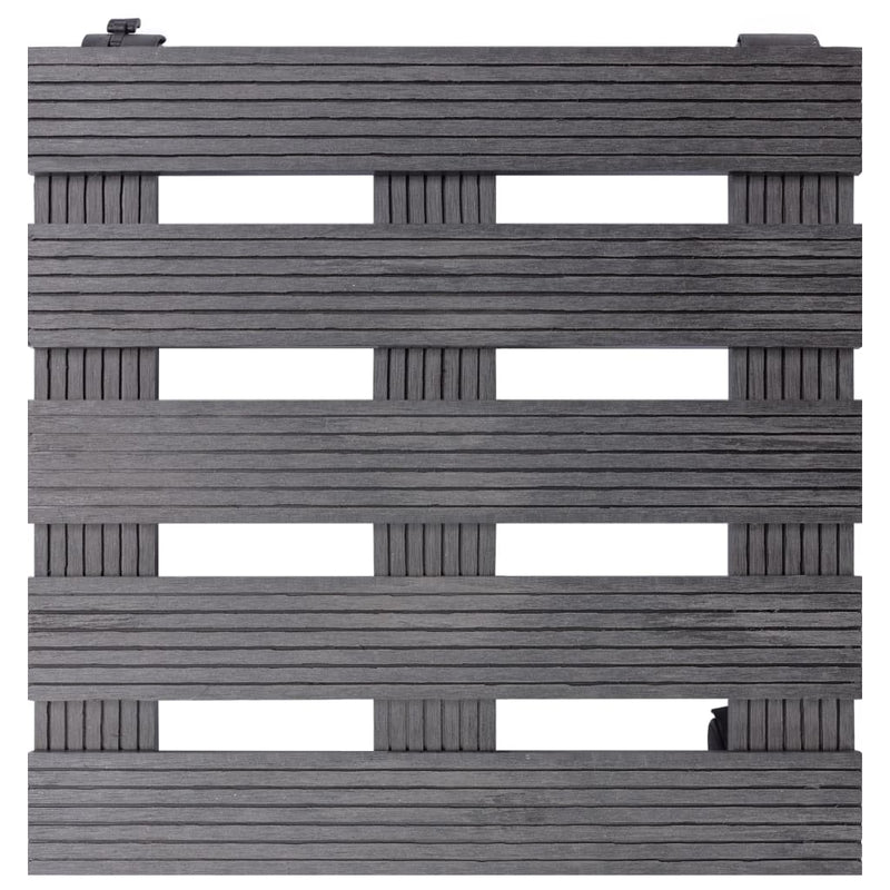 vidaXL 2 db szürke WPC görgős virágtartó 30 x 30 x 7,5 cm