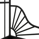 vidaXL kihúzható fekete fém ágykeret 80 x 130/200 cm