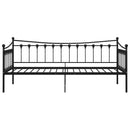 vidaXL fekete fém kanapéágykeret 90 x 200 cm