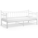 vidaXL fehér fém kihúzható kanapéágy-keret 90 x 200 cm