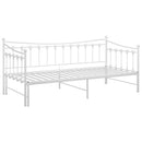 vidaXL fehér fém kihúzható kanapéágy-keret 90 x 200 cm