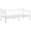 vidaXL fehér fém kihúzható kanapéágy-keret 90 x 200 cm