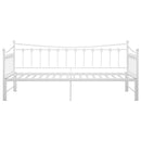 vidaXL fehér fém kihúzható kanapéágy-keret 90 x 200 cm