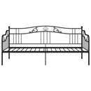 vidaXL fekete fém kanapéágykeret 90 x 200 cm