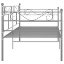 vidaXL szürke fém kanapéágy-keret 90 x 200 cm