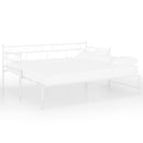 vidaXL fehér fém kihúzható kanapéágy-keret 90 x 200 cm