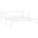 vidaXL fehér fém kihúzható kanapéágy-keret 90 x 200 cm