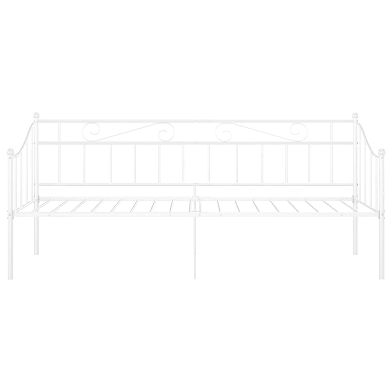 vidaXL fehér fém kanapéágykeret 90 x 200 cm