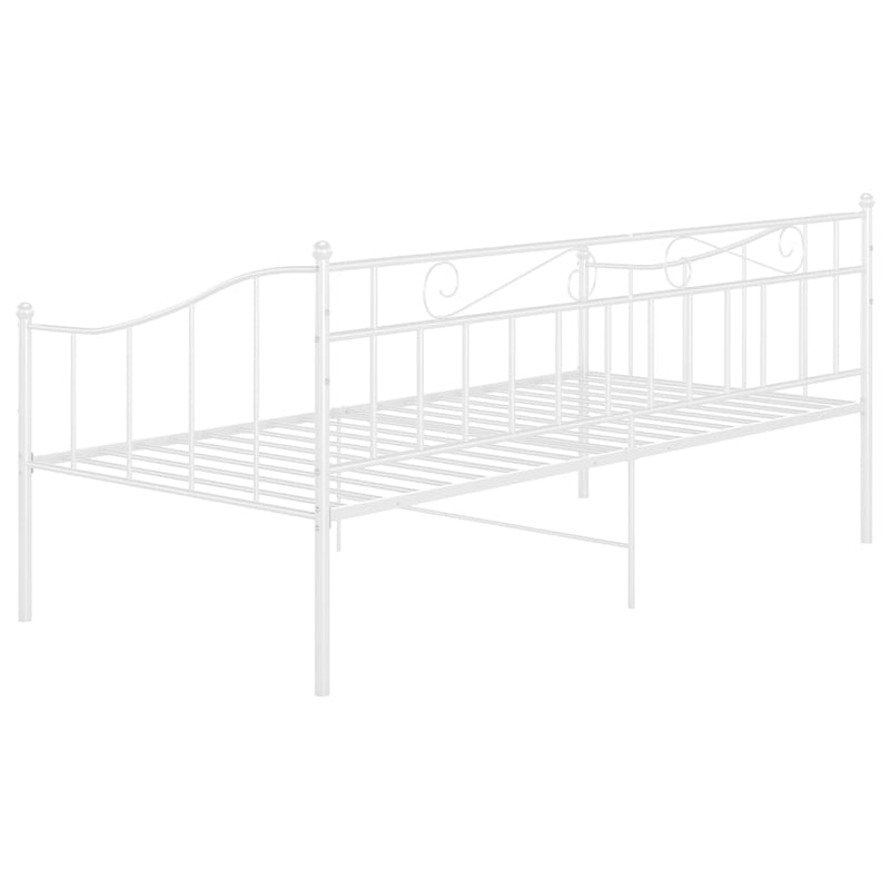 vidaXL fehér fém kanapéágykeret 90 x 200 cm