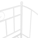 vidaXL fehér fém kanapéágykeret 90 x 200 cm