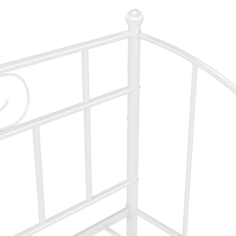 vidaXL fehér fém kanapéágykeret 90 x 200 cm