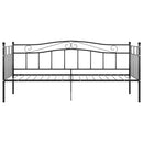 vidaXL fekete fém kanapéágykeret 90 x 200 cm
