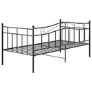 vidaXL fekete fém kanapéágykeret 90 x 200 cm