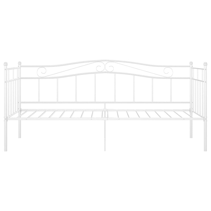 vidaXL fehér fém kanapéágykeret 90 x 200 cm