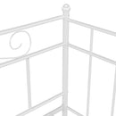 vidaXL fehér fém kihúzható kanapéágykeret 90 x 200 cm