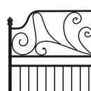 vidaXL fekete fém ágykeret 160 x 200 cm