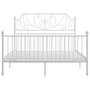 vidaXL fehér fém ágykeret 160 x 200 cm
