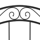 vidaXL fekete fém ágykeret 100 x 200 cm