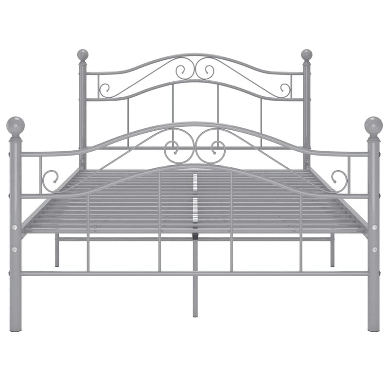 vidaXL szürke fém ágykeret 120 x 200 cm