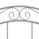 vidaXL szürke fém ágykeret 120 x 200 cm