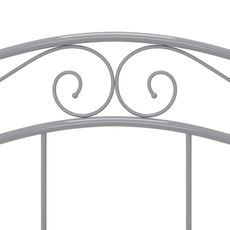 vidaXL szürke fém ágykeret 120 x 200 cm