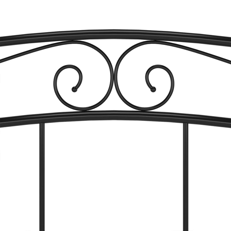 vidaXL fekete fém ágykeret 160 x 200 cm