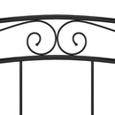 vidaXL fekete fém ágykeret 200 x 200 cm