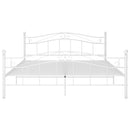 vidaXL fehér fém ágykeret 200 x 200 cm