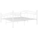 vidaXL fehér fém ágykeret 200 x 200 cm