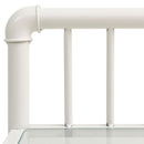 vidaXL 2 db fehér és átlátszó fém és üveg éjjeliszekrény