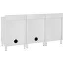vidaXL rozsdamentes acél kereskedelmi konyhai mosogató 180 x 60 x 96 cm