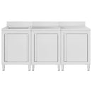 vidaXL rozsdamentes acél kereskedelmi konyhai mosogató 180 x 60 x 96 cm