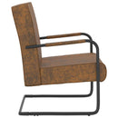 vidaXL barna konzolos szövet szék