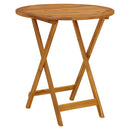 vidaXL összecsukható tömör akácfa kerti asztal 70 cm