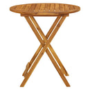 vidaXL összecsukható tömör akácfa kerti asztal 70 cm