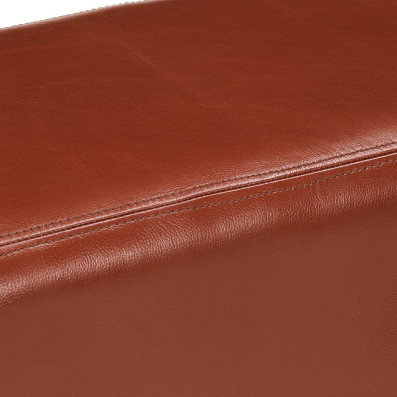 vidaXL barna valódi bőr és tömör akácfa tornapad 160 cm