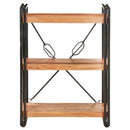 vidaXL 3 szintes tömör akácfa könyvespolc 60 x 30 x 80 cm