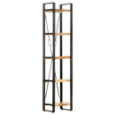 vidaXL 5 szintes tömör mangófa könyvespolc 40 x 30 x 180 cm