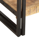 vidaXL 5 szintes tömör mangófa könyvespolc 40 x 30 x 180 cm