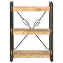 vidaXL 3 szintes tömör mangófa könyvespolc 60 x 30 x 80 cm