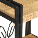 vidaXL 3 szintes tömör mangófa könyvespolc 60 x 30 x 80 cm