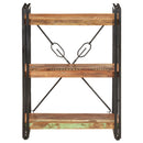 vidaXL 3 szintes tömör újrahasznosított fa könyvespolc 60 x 30 x 80 cm